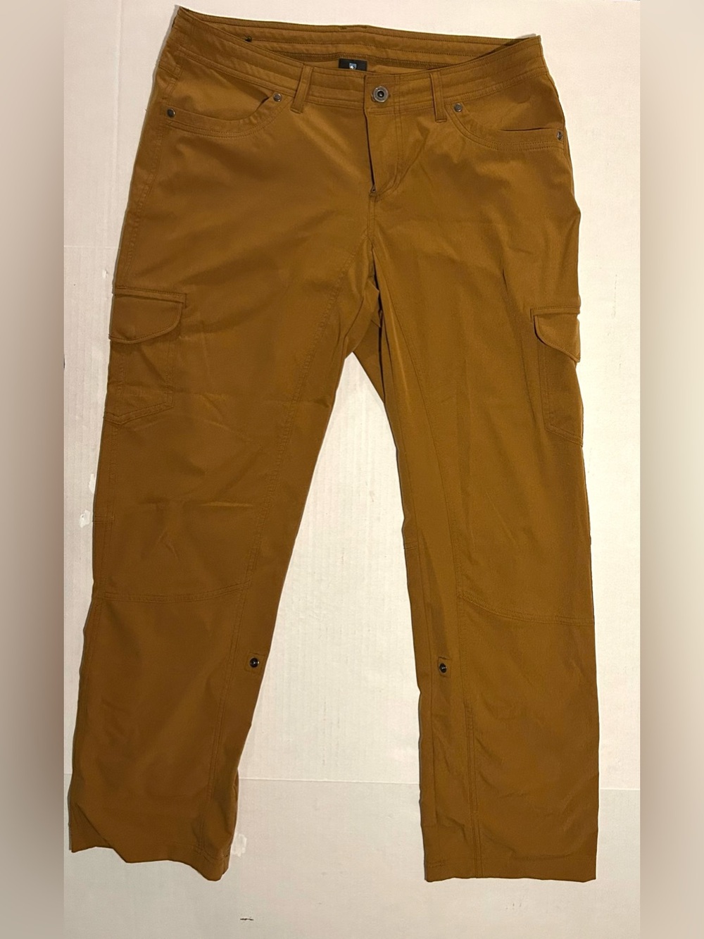 KUHL Splash Cargo Pants Women's 23 F Khaki Brown Roll Up Convertible Hiking